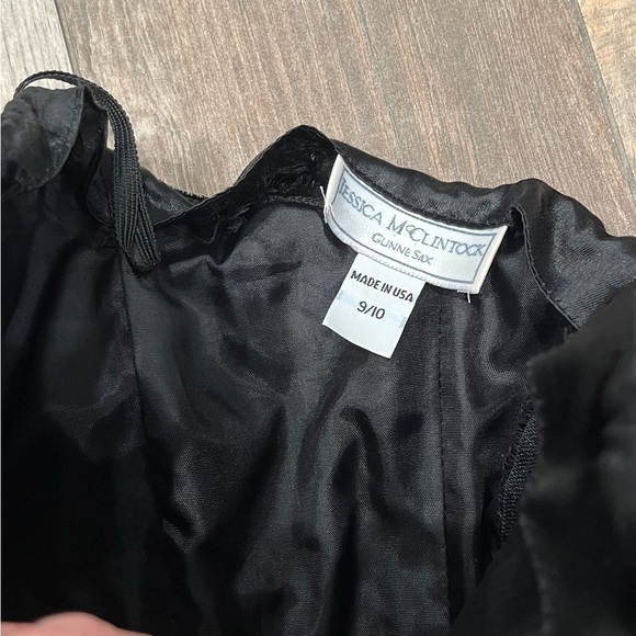 Vintage Jessica McClintock Gunne Sax Formal Sweetheart Velvet Taffeta Dress Gown - Picture 4 of 13